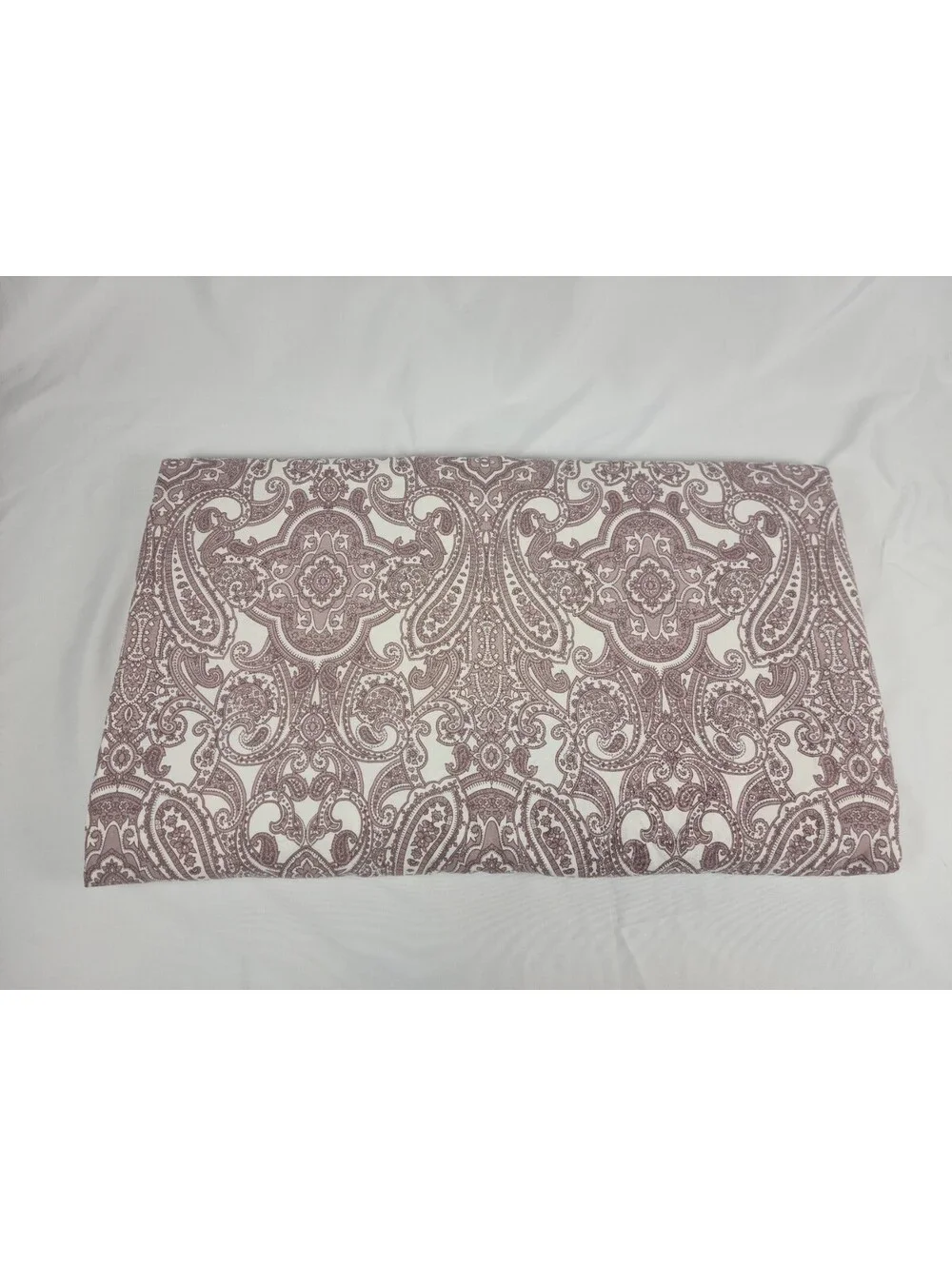 Ikea Jattevallmo Duvet Cover FULL/QUEEN Paisley PINK WHITE Cotton Excellent